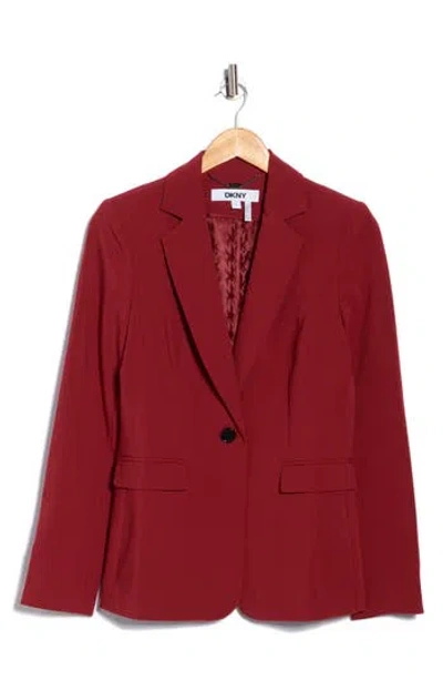 DKNY DKNY NOTCH LAPEL ONE BUTTON BLAZER