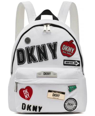 Dkny Nyc Capsule Medium Backpack In White