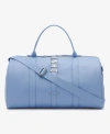 Dkny Nyc Duffel In Blue Suede