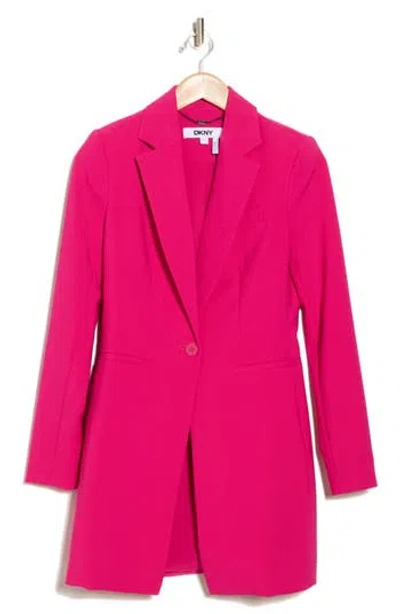 Dkny One-button Topper Jacket In Wild Berry