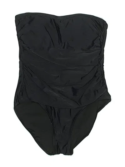 Pre-owned Dkny One Piece Swimsuit In Black