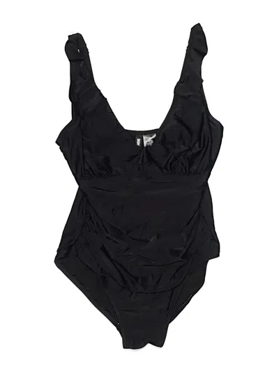 Pre-owned Dkny One Piece Swimsuit In Black