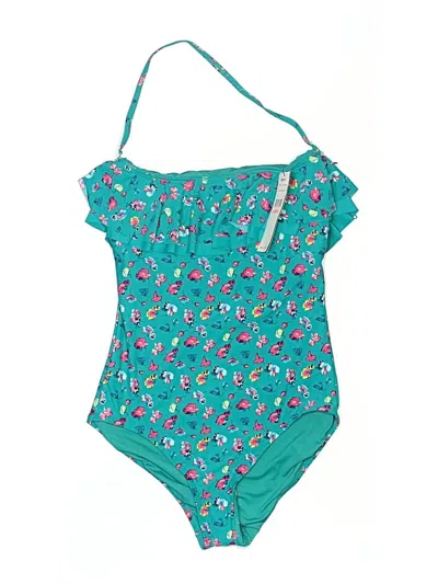 Dkny One Piece Swimsuit In Teal