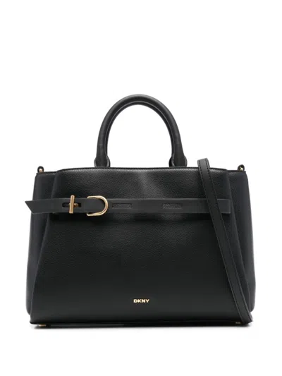 Dkny Onyx Satchel In Black