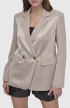 Dkny Open Back Blazer In Pebble