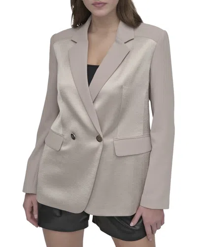 Dkny Open Back Blazer In Purple