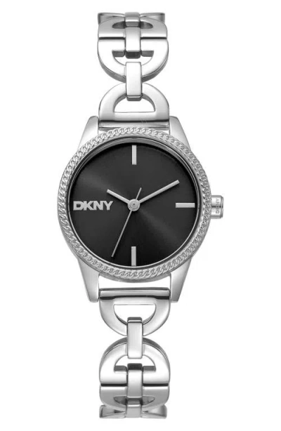 Dkny Open Link Bracelet Watch, 26mm In White