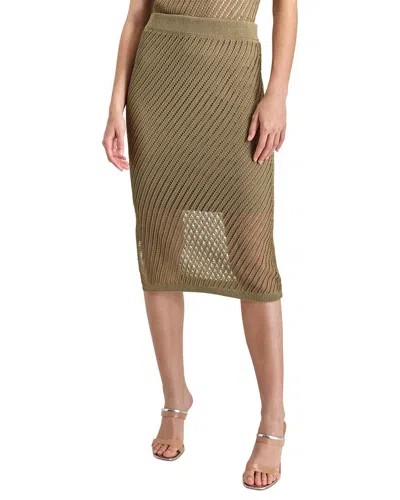 Dkny Open Stitch Corded Skirt In Neutral
