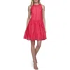 Dkny Organza Trapeze Dress In Pink