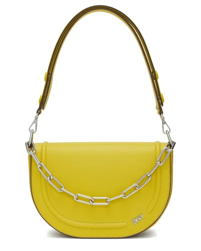 Dkny Orion Convertible Flap Shoulder Bag In Citrine