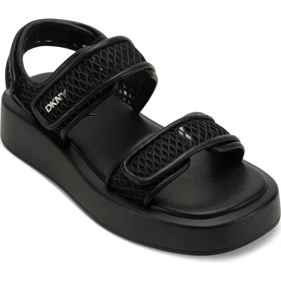 Dkny Owyn Platform Sandal In Black
