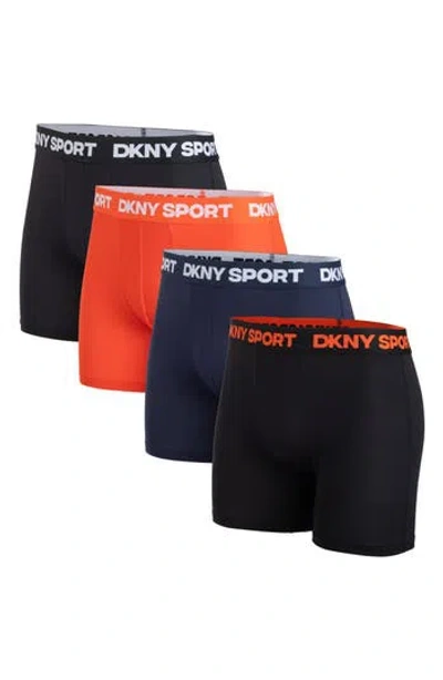 Dkny Pack Of 4 Boxer Briefs In Multi