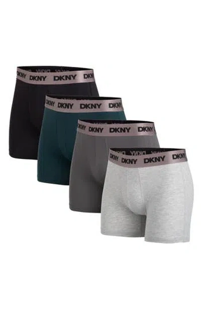 Dkny Pack Of 4 Boxer Briefs In Multi