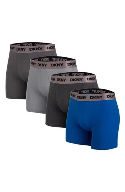 Dkny Pack Of 4 Boxer Briefs In Multi