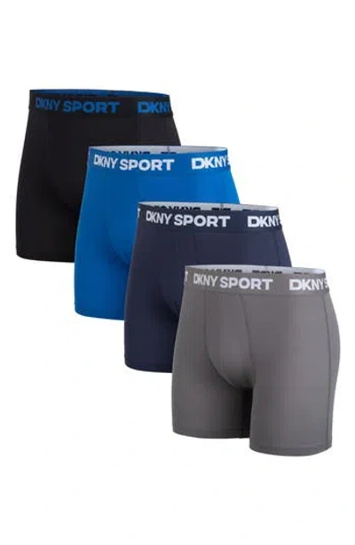 Dkny Pack Of 4 Boxer Briefs In Multi