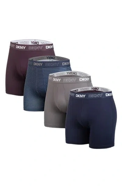 Dkny Pack Of Four Boxer Briefs In Multi