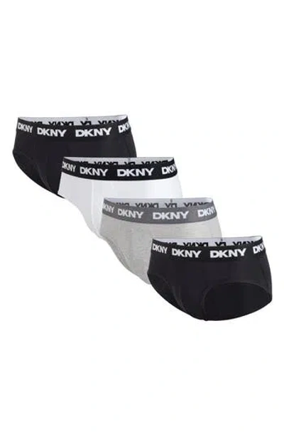 Dkny Pack Of Four Briefs In Black