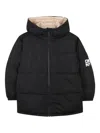 Dkny Padded Hooded Jacket In Neutral