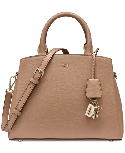 Dkny Paige Medium Satchel With Convertible Strap In Neutral