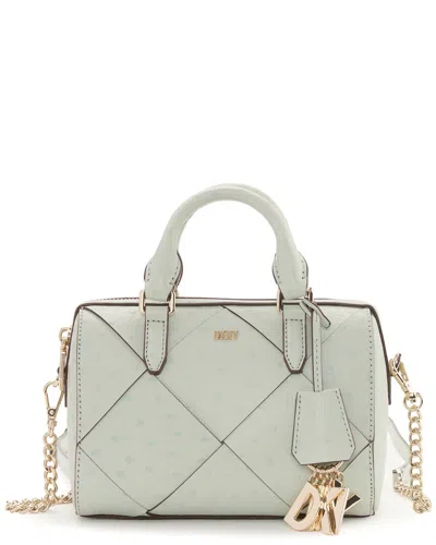 Dkny Paige Small Leather Duffel Bag In Gray