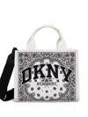 Dkny Paisley-print Tote Bag In White
