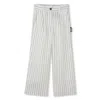 Dkny Striped Trousers In White