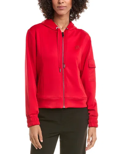 Dkny Patch Soft Jacket In Red