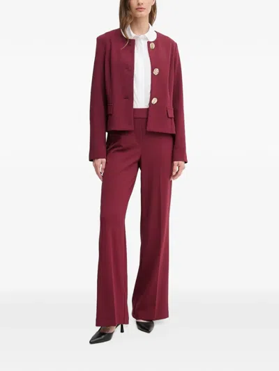 Dkny Patch-pocket Shirt In Burgundy