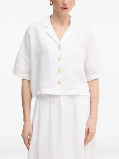 Dkny Patch-pocket Shirt In White