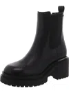 Dkny Patria Womens Leather Pull-on Chelsea Boots In Multi