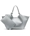 Dkny Paula Commuter Medium Sleek Tote In Silver