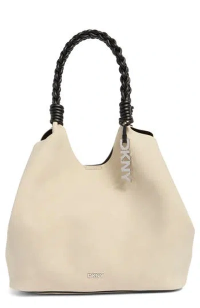 Dkny Paula Large Braided Handle Tote In Brown
