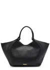 Dkny Paula Large Grained Leather Tote Bag In Black