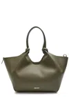 Dkny Paula Medium Grained Leather Tote Bag In Green