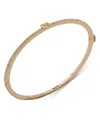 Dkny Pave Logo Bangle Bracelet In White