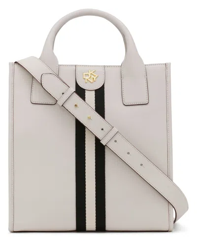 Dkny Pax North/south Tote Crossbody In White
