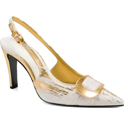 Dkny Peara Slingback Pump In Gold