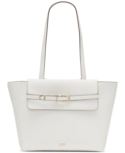 Dkny Penelope Large Tote Bag In Optic White