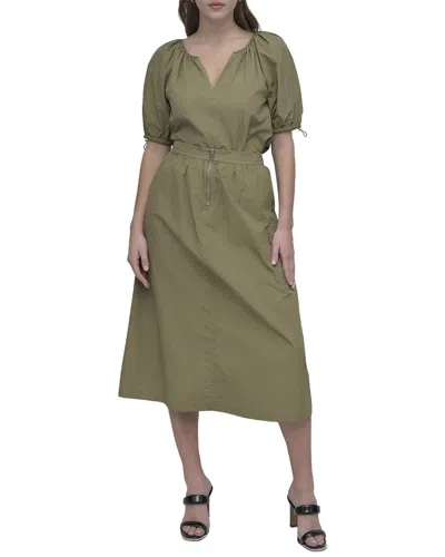 Dkny Perforated Tech Midi In Green