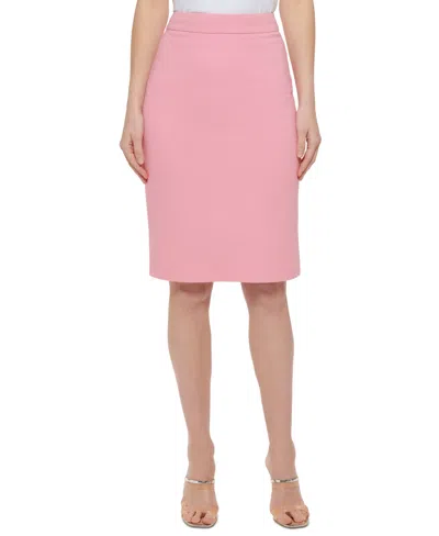 Dkny Petite High-waisted Pencil Skirt In French Rose
