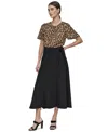 Dkny Plus Size Belted A-line Midi Skirt