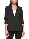 Dkny Petites Madison Womens Suit Separate Office One-button Blazer In Black