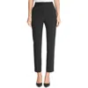 Dkny Petites Womens Ankle Slim-fit Straight Leg Pants In Black
