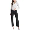 Dkny Petite Modern-fit Mid-rise Wide-leg Pants In Black