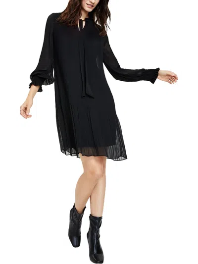 Dkny Petites Womens Polyester Cocktail And Party Dress In Black