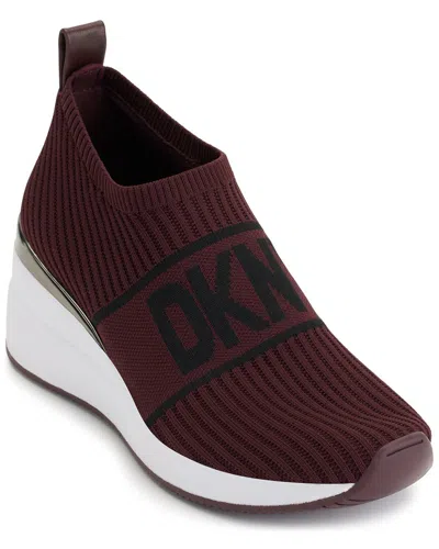 Dkny Phebe Wedge Sneaker In Brown