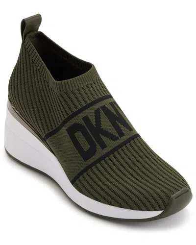Dkny Phebe Wedge Sneaker In Green