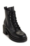 Dkny Phillipa Platform Combat Boot In Black