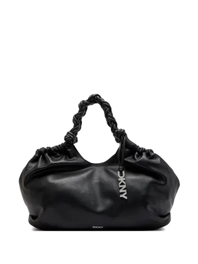 Dkny Pia Knotted Handle Tote Bag In Black