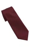 Dkny Pin Stripe Tie In Burgundy